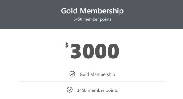 Gold Membership